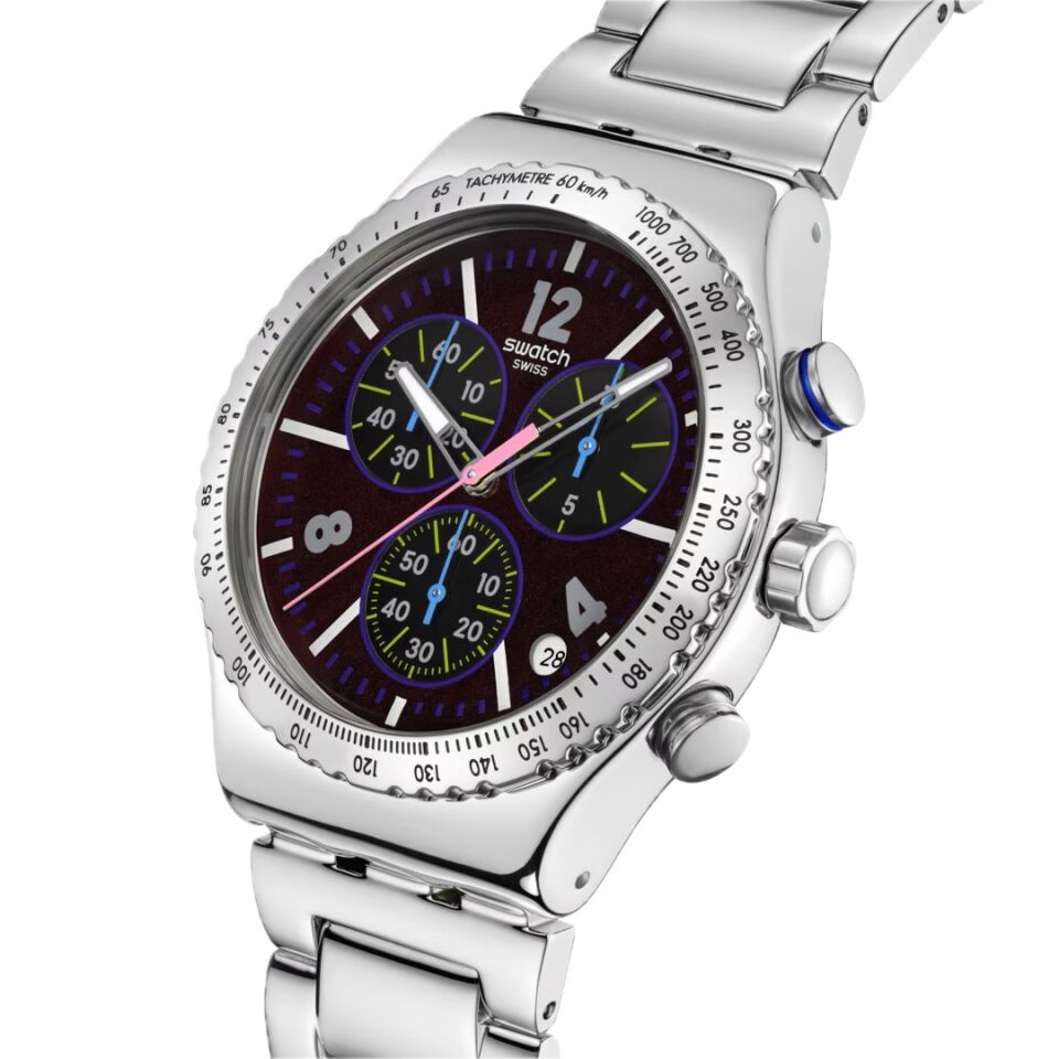 Swatch Yvs533g Purple Glow Kol Saati