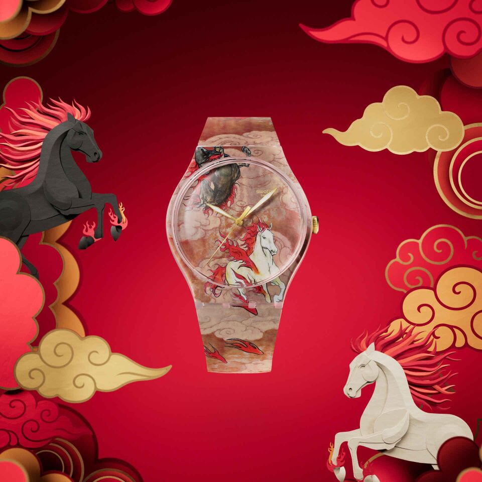 Swatch Suoz369 Riding The Clouds Kol Saati