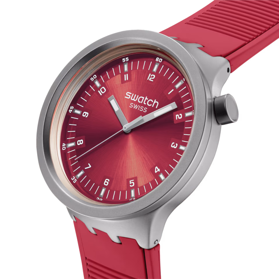 Swatch Sb07s104 Scarlet Shimmer Erkek Kol Saati SB07S104