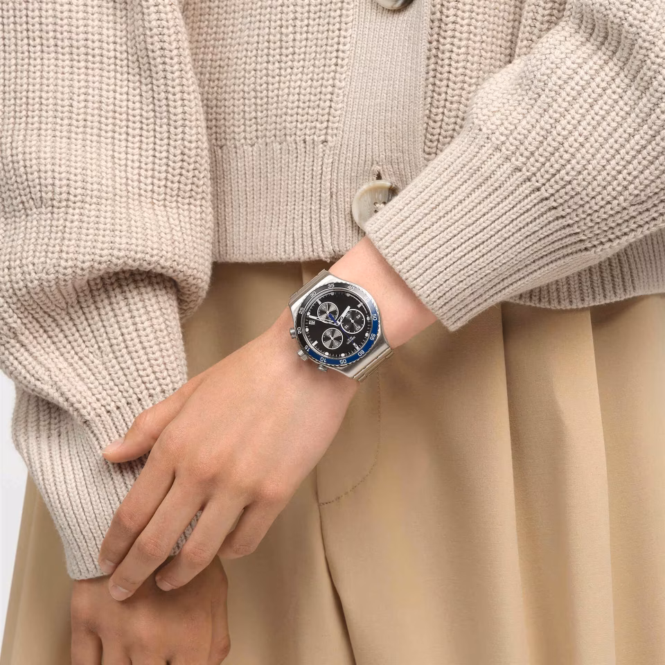 Swatch Yvs507g Dark Blue Irony Erkek Kol Saati