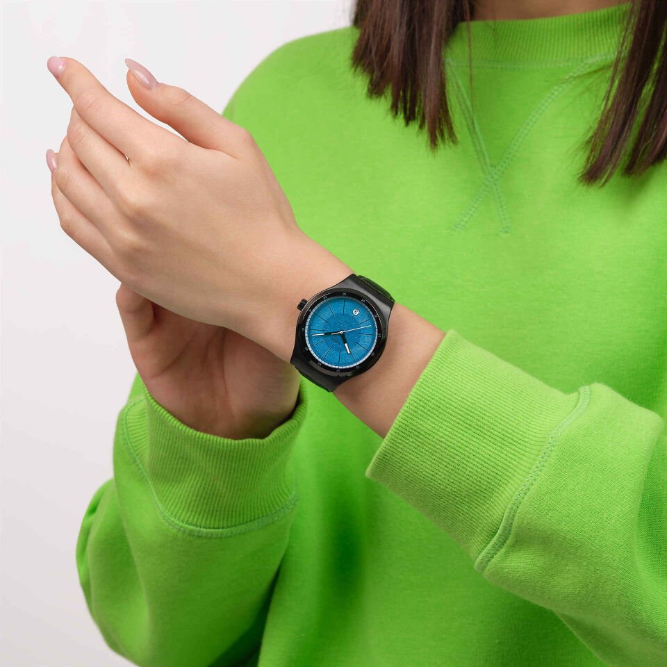 Swatch Yib408 Blackcloak Mechanism  Kol Saati SİSTEM 51 OTOMATİK